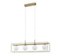 Suspension VALLASPRA E14 4X40W en acier champagne 910x165x1100mm