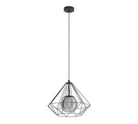 Suspension VERNHAM E27 1X40W en acier noir D445mm