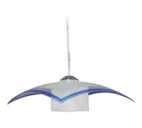 Suspension verre blanc-bleu Kaja Vetro Ø40 E27 60W