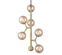 Suspension Vertical Atom en Laiton Antique
