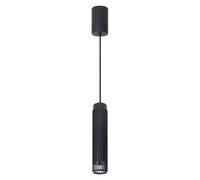 Suspension Vertical tube noire alu 1xGU10 8W Milagro