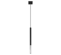 Suspension VITREO 1 noir/chrome métal G9 Pure Lume IP20