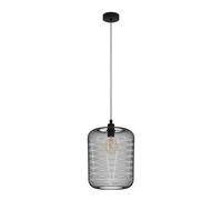 Suspension WRINGTON E27 1X60W en acier noir D300mm