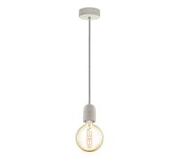 Suspension YORTH E27 1X60W en acier gris D110mm