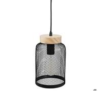 Suspension ""Zely"" métal noir D15cm - Atmosphera Créateur d'intérieur
