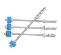 Suspente Plafond pour Climatisation Centrale 4pcs, Acier Galvanisé Bleu | Isolement et Fixation Antibruit, Solutions Suspendre pour Intérieur, Ancrages à Vis Fête Estivale