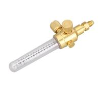 SustVita Débitmètre de gaz Flotteur interne en cuivre pur 1/4" Connexion évasée mâle et femelle Indicateur de débit d'azote pour les applications de purge d'azote
