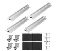 SustVita Ensemble de Supports de Montage pour Panneau Solaire avec kit d'installation Facile pour systèmes solaires de Maison, Bateau et Camping-Car, Connexion de Panneau Ferme,