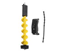 SustVita Foret à tarière de 5 Pouces en carbure et Nylon avec Adaptateur Polyvalent, Conception de Flotteur et Couvercle de Protection de Lame pour Glace Dure