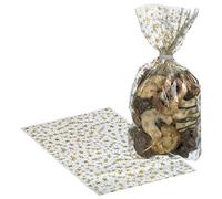 SUSY CARD 40003399 de Noël Pochette transparente 18 x 30 CM, motif : étoiles, Lot de 10