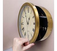 Suszian Horloge murale coffre-fort secret avec compartiment caché pour bijoux, argent et objets de valeur - Boîte de stockage
