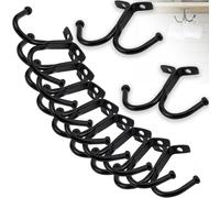 Suuwwn Porte Tasse Suspendue,10 Pcs Porte-tasses Porte Mug Rangement Tasse Support Tasse Support Tasse a Cafe Porte Tasse à Café Noir Rack Tasses à Vin Verres de Rangement Crochets Tasse (Noir)