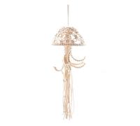 SUVIA Tenture Murale en Macramé, Attrape-Rêves de Méduses avec Lumières D'Étoiles, Décoration Artistique Murale, Belle Décoration de Porte de Chambre D'Appartement