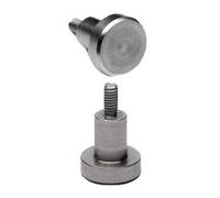 SUXING Points de contact plats pour indicateur numérique à cadran, jauge d'épaisseur de jauge de profondeur M2.5, tige filetée de 10 mm de diamètre et 10 mm de longueur (D10L10)
