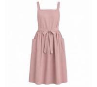 Suxyn Tablier de Cuisine pour Femme, Design Robe avec Jupe Froncée et Poches, Tablier Japonais Vintage Idéal pour Cuisine, Pâtisserie, Jardin et Tâches Ménagères