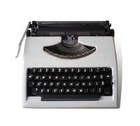 SUZEPER Machine à écrire manuelle vintage, machine à écrire classique à l'ancienne pour taper des lettres, décoration de machine à écrire pour la maison et le bureau (30 cm (L) x 30 cm (l) x 7,9 cm (H