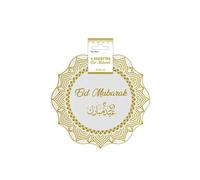 SV SURPRISEZ-VOUS - 6 ASSIETTES CARTON EID MUBARAK 23CM OR