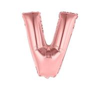 SV SURPRISEZ-VOUS - BALLON ALUMINIUM LETTRE V 36CM ROSE GOLD