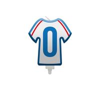 SV SURPRISEZ-VOUS - BOUGIE CHIFFRE 0 MAILLOT FRANCE FOOTBALL 8CM