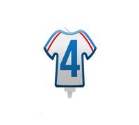 SV SURPRISEZ-VOUS - Bougie Chiffre 4 Maillot France Football 8CM
