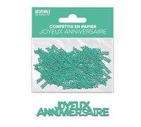 SV SURPRISEZ-VOUS - CONFETTIS Papier Anniversaire 5CM Vert