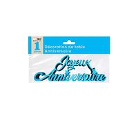 SV SURPRISEZ-VOUS - DÉCOR DE Table Joyeux Anniversaire 19X7CM Bleu