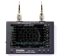 SV4401A Analyseur de réseau vectoriel 50 kHz-4,4 GHz Écran tactile 7" Kit VNA portable avec mémoire 8 Go pour test radio Ham RF