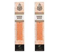 SVATV Herbal & Ancient Method Bâton d'encens au Bois de Santal avec Paquet de 2 encens pour la méditation, Le Yoga, Le Spirituel, l'aromathérapie - 15g x 2 | 30g | 1,05 oz