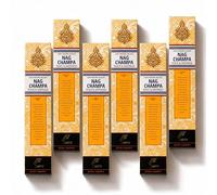 SVATV Herbal & Ancient Method Nagchampa Bâton d'encens avec Lot de 6 encens pour la méditation, Le Yoga, Le Spirituel, Le Nettoyage énergétique de l'aromathérapie - 15 g x 6 | 90g