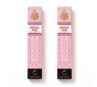 SVATV Herbal & Ancient Method Rose Bâton d'encens avec Paquet de 2 encens pour la méditation, Le Yoga, Le Spirituel, l'aromathérapie - 15g x 2 | 30g | 1,05 oz