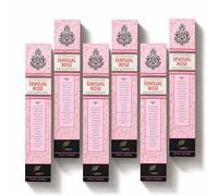 SVATV Herbal & Ancient Method Rose Bâton d'encens avec Paquet de 6 encens pour la méditation, Le Yoga, Le Spirituel, l'aromathérapie - 15g x 6 | 90g