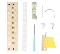 SVCEQZE Kit de reliure de livres pour débutants, outil de reliure de livres, Outils de réparation de création de livres, Ensemble de guides de perforation pour reliure de livres, support de poinçon,