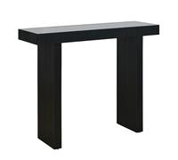 SVITA Alvaro Table console aspect rotin pour couloir étroite 110 x 38 x 85 cm Noir/noir