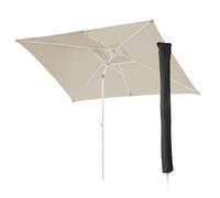 SVITA Parasol Set 3x2m Parasol de balcon rectangulaire avec protection solaire Mat Housse de protection Beige
