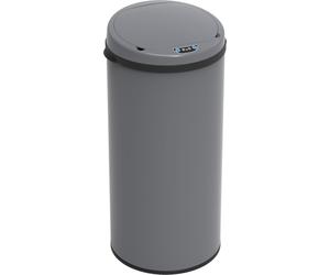 SVITA Sensor Poubelle 50L acier Poubelle avec capteur Poubelle électrique cuisine Poubelle automatique avec capteur Gris