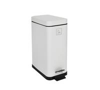 SVITA STM10 Poubelle à pédale 10l incl. seau intérieur Couvercle Softclose blanc