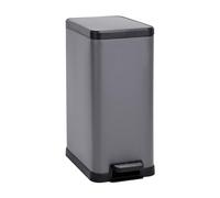 SVITA STM15 Poubelle à pédale 15l incl. seau intérieur Couvercle Softclose Gris