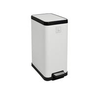 SVITA STM15 Poubelle à pédale 15l incl. seau intérieur Couvercle Softclose blanc