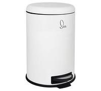 SVITA T20 Poubelle à pédale blanche 20 litres avec seau intérieur rond Aide à la cuisine