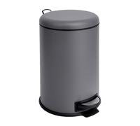 SVITA T20 Seau de cuisine Gris 20L Poubelle à pédale avec seau intérieur, pédale antidérapante