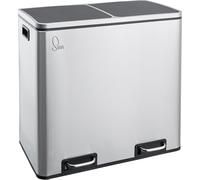 SVITA TM2X24 Poubelle Système de tri des déchets 48L Poubelle de cuisine en inox