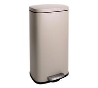 SVITA TQ30 Poubelle taupe 30L Poubelle à pédale Couvercle Softclose avec seau intérieur