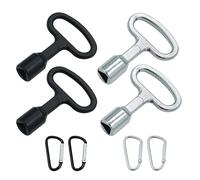SVOCK 4 Pièces 9MM Clef Triangle Triangulaire Métal Clé Triangle Poubelle Cle Triangulaire Cle Triangle rmoire Electrique pour Boîte Électrique Gaz Eau Compteur Électrique Boîte Armoire