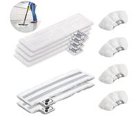 SVUPUE Microfibre Lingettes Serpillière, Chiffons de sol Pièces de Rechange, Contient 6 Chiffons en Fibres, 4 Housses de Chiffons en Fibres, Compatible avec SC1/SC2/SC3/SC4/SC5