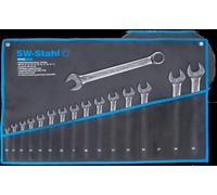 SW-Stahl 00163L Jeu de clés mixtes 10-32 mm, 16 pièces I Jeu de clés mixtes I Clés mixtes I Clés mixtes doubles I Clés mixtes I Jeu de clés à fourche I Clés mixtes