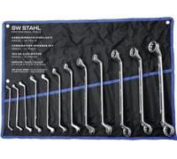 SW-Stahl 01512L Jeu de clés mixtes 6-32 mm, 12 pièces à moyeu déporté I Clés mixtes I Jeu de clés mixtes I Jeu de clés mixtes à moyeu déporté