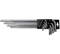 SW-Stahl 04494L Jeu de Clés Mâles Coudées Profil T-Plus T10-T50, 9 Pièces | Clés en chrome vanadium avec profil étoile à cinq branches et trou frontal, tailles 10IPR à 50IPR pour profil TPR.
