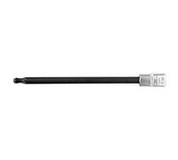 SW Stahl 05456L Embout de Tournevis T30 Profil T avec Tête Sphérique | Douille 1/4 pouce en acier chrome-vanadium, version longue 130 mm pour accès difficiles, finition chromée mate premium