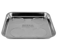 SW Stahl 07357L Plateau Magnétique en Acier Inoxydable, 300 x 280 mm | Grand bac de rangement pour vis et écrous, base aimantée puissante, organiseur d'atelier robuste en métal, 1.28 kg