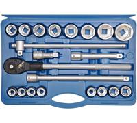 SW-Stahl 07660L Jeu de clés à douilles I 21 pièces I 3/4 pouces I Coffret à outils qualité industrielle